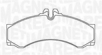 MAGNETI MARELLI 363916060324 -  Комплект тормозных колодок, дисковый тормоз